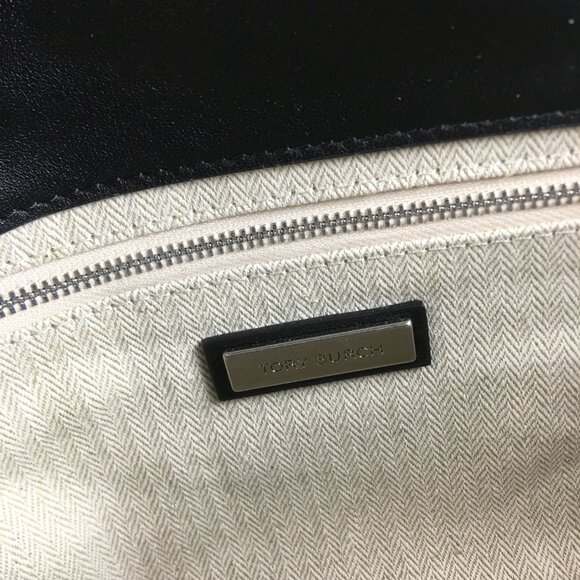 NEW Tory Burch Kira Chevron Large Convertible Should Bag Black - Picture 9 of 9